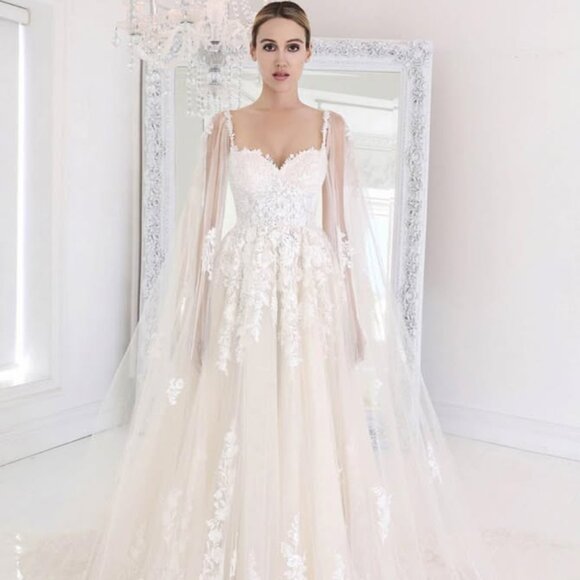 Santorini 3502 Winnie Coture Wedding Dress, Size 14, White - Picture 1 of 2